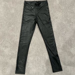 Women’s Lulus Black Vegan Leather Leggings